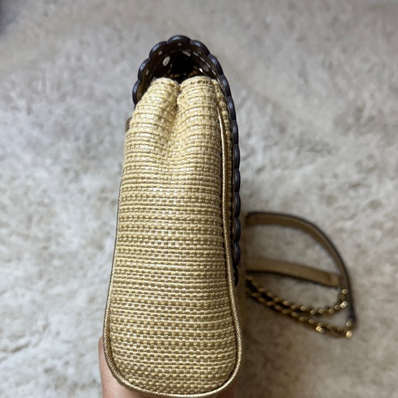 NWOT Michael Kors Gold and Tan Shoulder Bag - Picture 3 of 15